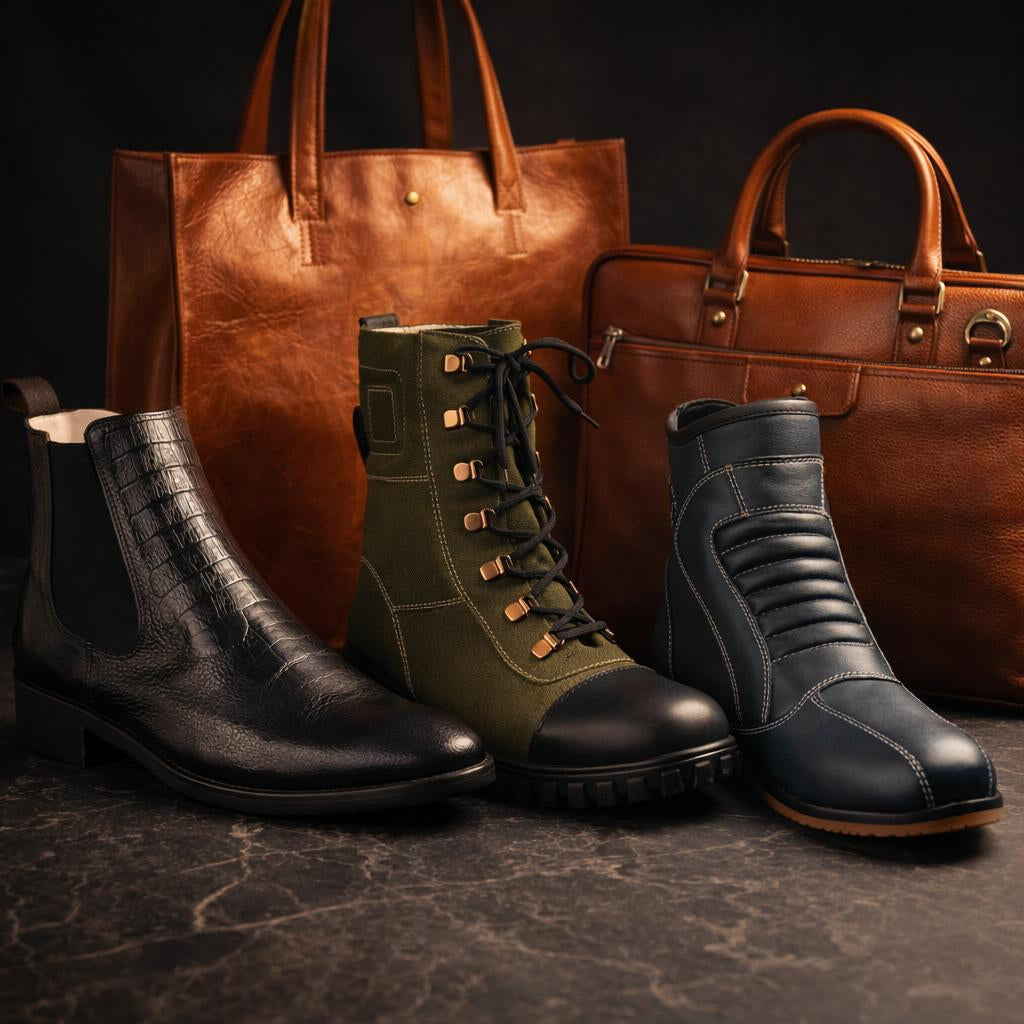 Boots & Leather Bags